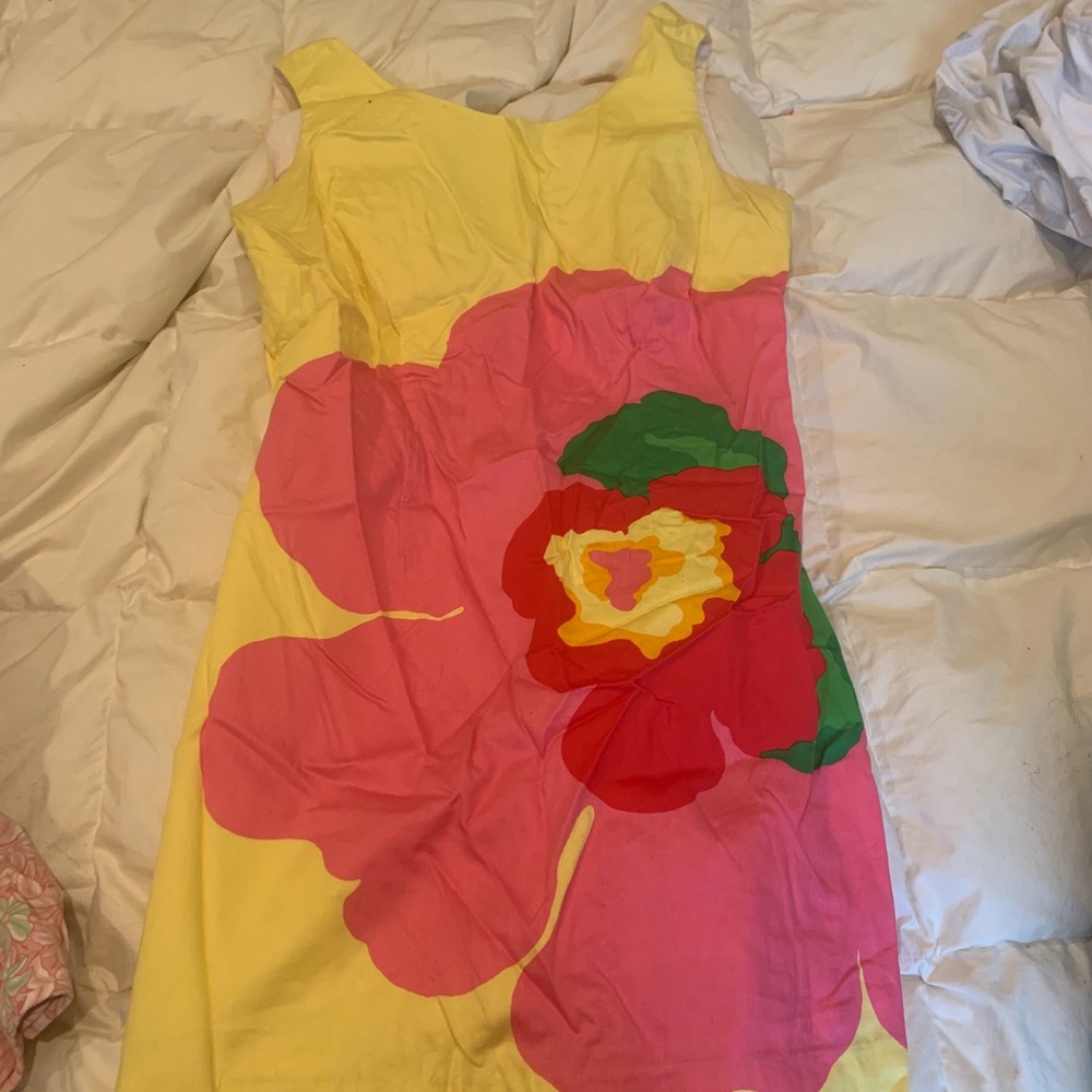Yellow Flower Lilly Pulitzer Dress